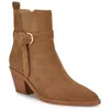 Nine West Womens Buckle Leather Ankle Boots In Multi