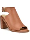 Nine West Womens Faux Leather Open Toe Block Heel In Multi