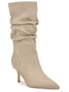 Nine West Womens Faux Suede Pull On Mid-calf Boots In Multi