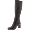 Nine West Women's Peachey Block Heel Pointy Toe Knee High Boots In Grey
