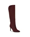 Nine West Womens Razla Tall Stiletto Dress Boots In Burgundy