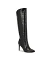 Nine West Womens Razla Tall Wide Calf Stiletto Dress Boots In Black