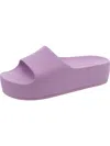 Nine West Pool Platform Slide Sandal In Purple