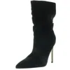 Nine West Womens Slouchy Faux Suede Mid-calf Boots In Black