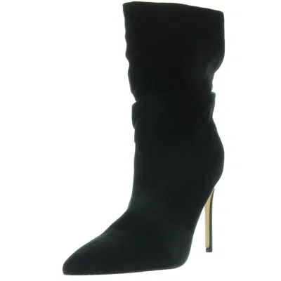 Nine West Womens Slouchy Faux Suede Mid-calf Boots In Black