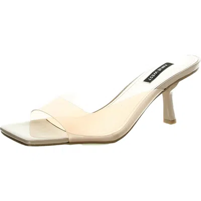 Nine West Womens Solid Man Made Heels In Brown