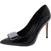 Shop Nine West Womens Stiletto Pointed Toe Pumps In Black