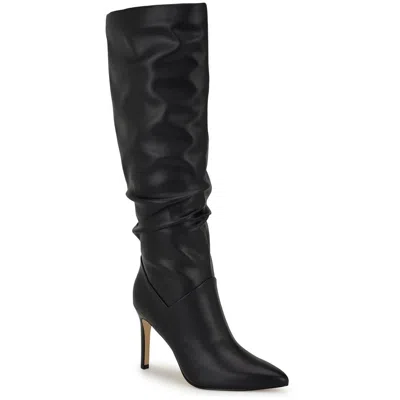 Nine West Womens Zipper Man Made Knee-high Boots