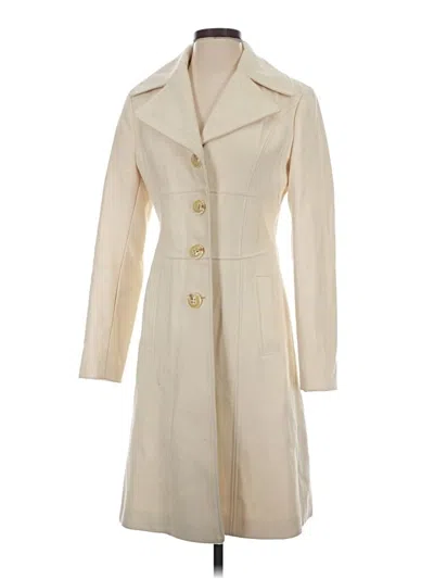 Pre-owned Nine West Wool Coat In White