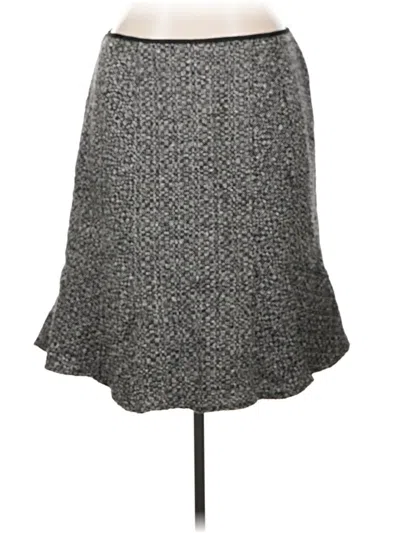 Pre-owned Nine West Wool Skirt In Gray