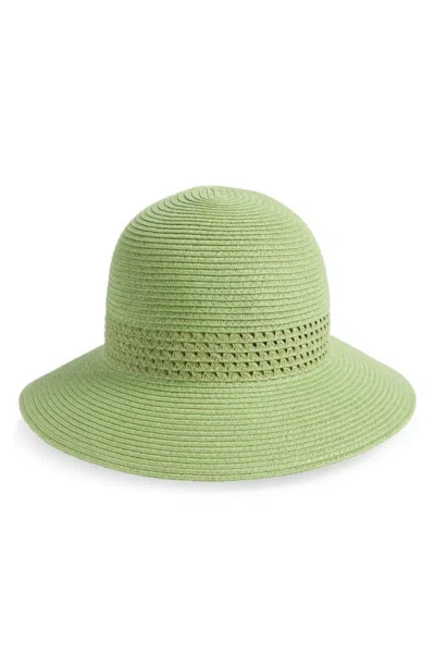 Nine West Woven Cloche Hat In Green