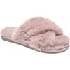 Nine West X-band Faux Fur Slipper In Purple