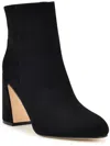 Nine West Yast Womens Leather Suede Ankle Boots In Black