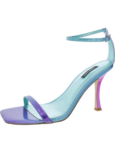 Nine West Yess Womens Buckle Dressy Heels In Purple
