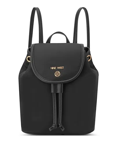 Nine West Yoon Small Flap Backpack In Black