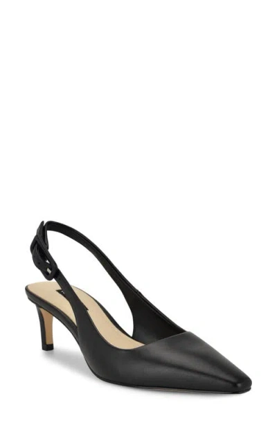 Nine West Yurri Pointed Toe Slingback Pump In Black