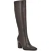 Nine West Morgin Pointed Toe Knee High Boot In Black