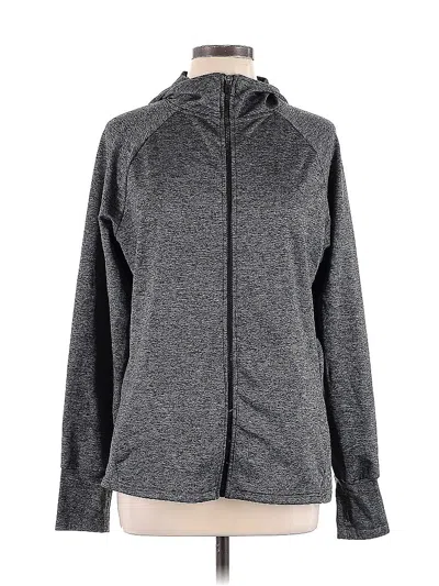 Pre-owned Nine West Zip Up Hoodie In Gray