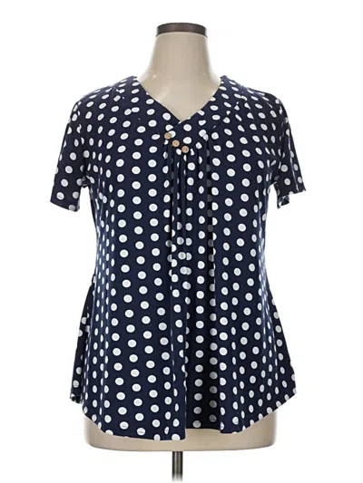 Pre-owned Ninedaily Short Sleeve Polo Shirt In Blue