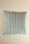 Ninéh Oh! Stripes Block Print Pillow In Blue