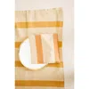 Ninéh Oh! Stripes (lime) Block Print Napkins, Set Of 4 In Brown
