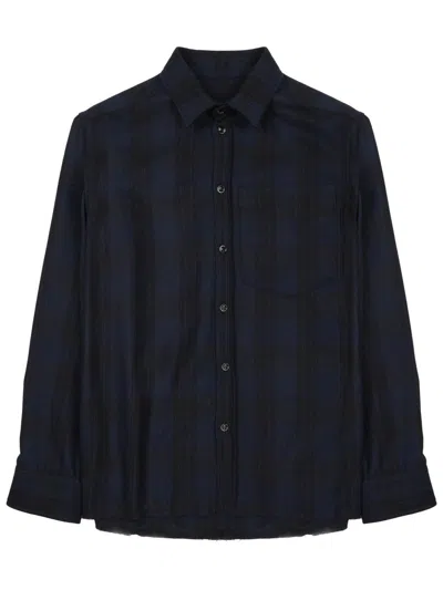 Nine:inthe:morning Stylish Wool Blend Mini Shirt For Men In Multi
