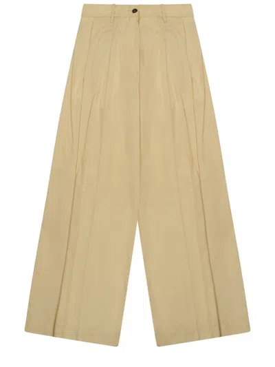 Nine:inthe:morning Chino Trousers - Ss26 Women's Style In Yellow