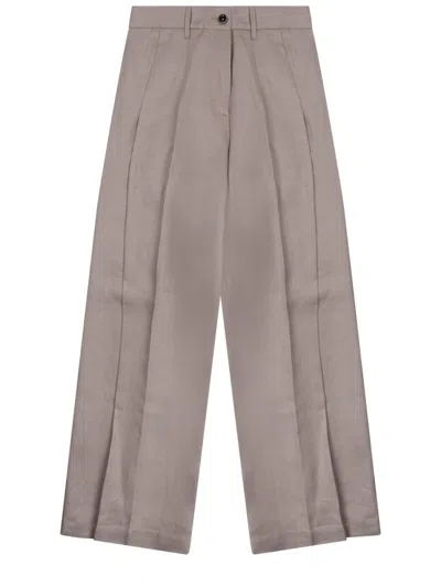 Nine:inthe:morning Effortless Elegance Trousers For Women In Brown