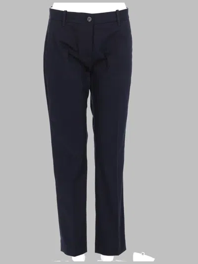 Nine:inthe:morning High-waist Straight-leg Trousers In Blue