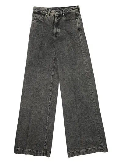 Nine:inthe:morning Jeans Ampio In Cotone In Gray