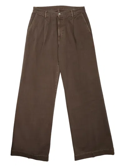Nine:inthe:morning Jeans Ampio In Cotone In Green
