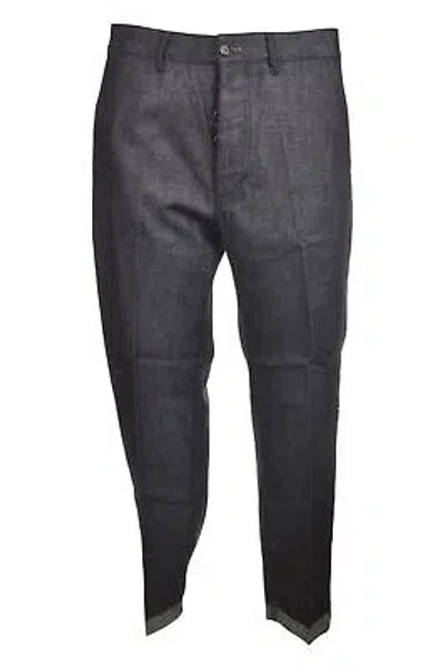 Pre-owned Nine:inthe:morning Man Pantalone Cavallo Basso Denim 17432 In Blue