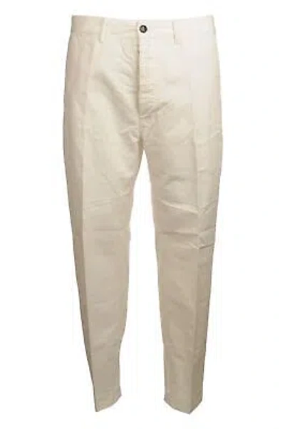 Pre-owned Nine:inthe:morning Man Wide Leg Trousers Cream 17435 In White