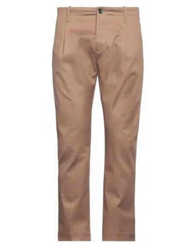 Nine:inthe:morning Nine In The Morning Man Pants Light Brown Size 34 Cotton, Polyurethane In Beige
