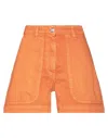 Nine:inthe:morning Nine In The Morning Woman Denim Shorts Rust Size 26 Cotton In Red