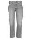 Nine:inthe:morning Nine In The Morning Woman Denim Pants Grey Size 32 Cotton In Grey