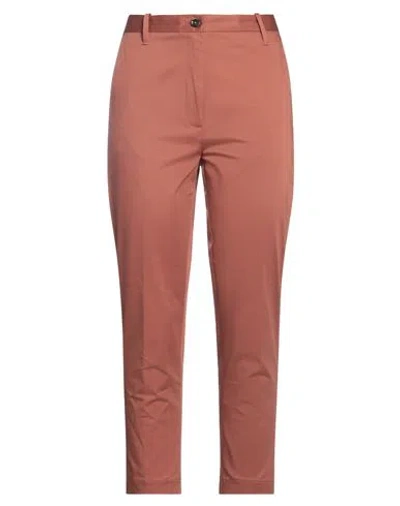 Nine:inthe:morning Nine In The Morning Woman Pants Brown Size 30 Cotton, Elastane