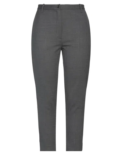 Nine:inthe:morning Nine In The Morning Woman Pants Lead Size 24 Cotton, Elastane In Grey