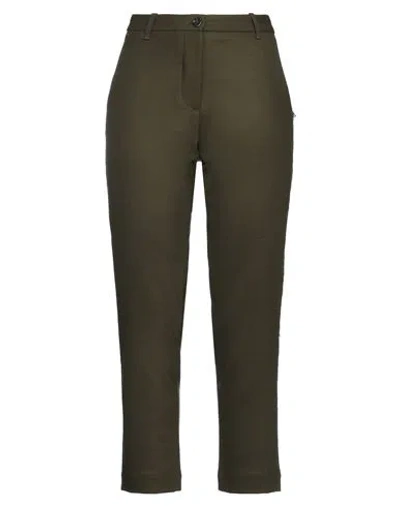 Nine:inthe:morning Nine In The Morning Woman Pants Military Green Size 25 Polyester, Wool, Elastane
