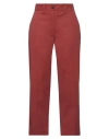 Nine:inthe:morning Nine In The Morning Woman Pants Rust Size 25 Cotton, Elastane In Red