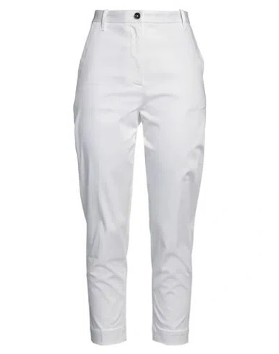 Nine:inthe:morning Nine In The Morning Woman Pants White Size 29 Cotton, Elastane