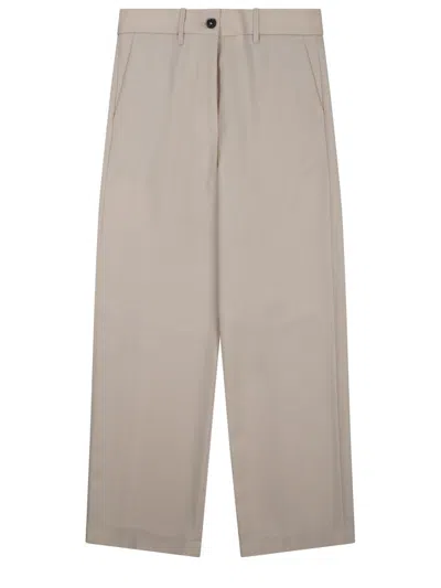 Nine:inthe:morning Elegant Wool Trousers For Women In Brown