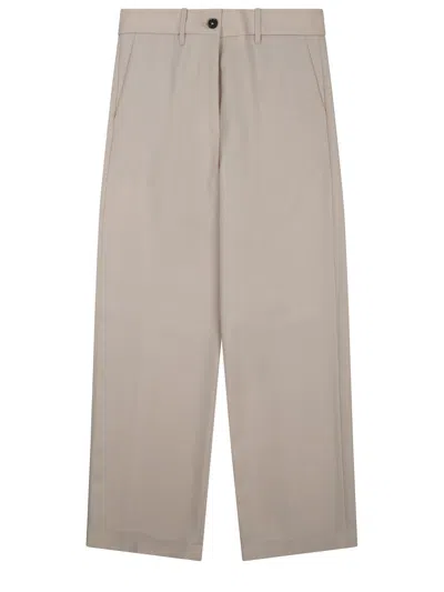 Nine:inthe:morning Elegant Wool Trousers For Women In Brown