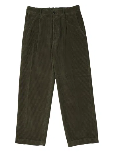 Nine:inthe:morning Pantalone In Cotone A Coste In Green