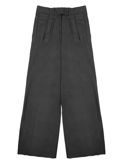 Nine:inthe:morning Wool Blend Trousers For Women - Style 'sandra' In Gray