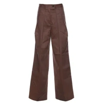 Nine:inthe:morning Trousers For Woman Palazzo Sn43tv Tortora In Brown