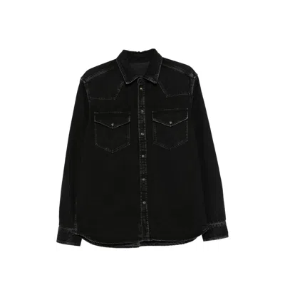 Nine:inthe:morning Tobia Denim Shirt In Black