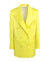 Nineminutes Blazer Over In Raso Woman Blazer Yellow Size 6 Polyester, Elastane In Yellow