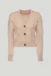 Nineminutes Cardigan The Lola Cammello In Marrone