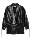Nineminutes Eco-leather Jacket In Black